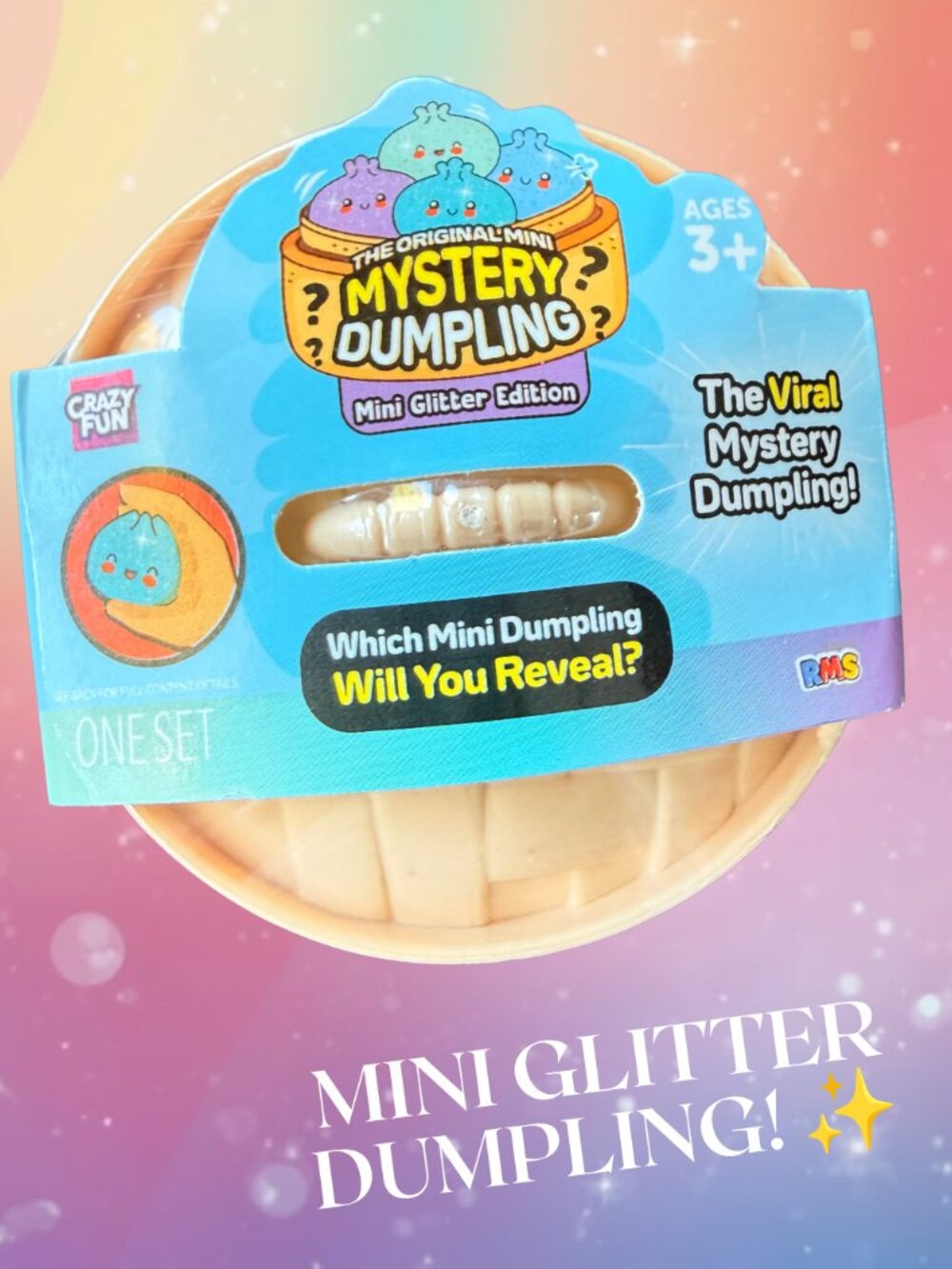 ✨ RMS | MINI GLITTER  Viral Mystery Squishy Dumpling - GREEN